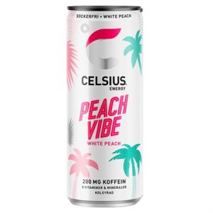 Celsius Peach Vibe White Peach Energidryck 