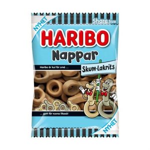 Nappar Skum Lakrits, 120 G