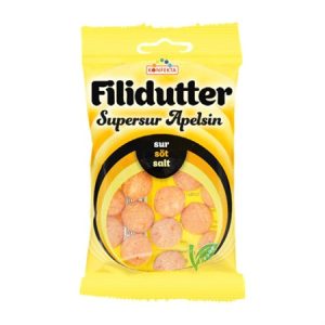 Supersur Apelsin Filidutter Konfekta, 65g