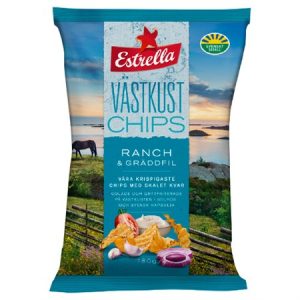 Ranch Gräddfil Västkustchips Estrella,180g