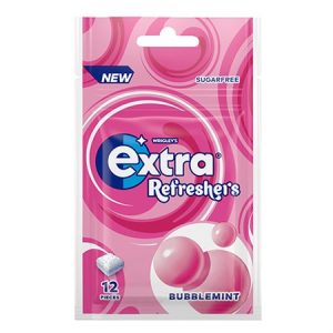 Bubblemint Extra Refresher's Sugarfree Gum , 26g