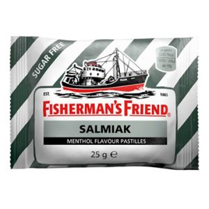 Salmiak Sugar Free Halstabletter Fisherman's, 25g