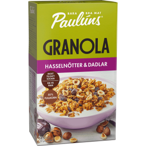 Paulúns Hasselnöt Dadlar Granola  