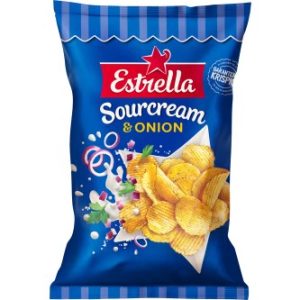 Sourcream Onion Chips Estrella, 275g