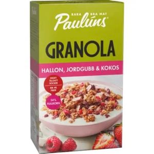Paulúns Hallon Jordgubb Kokos Granola 