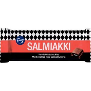 Fazer Salmiakki  Chokladkaka 100g