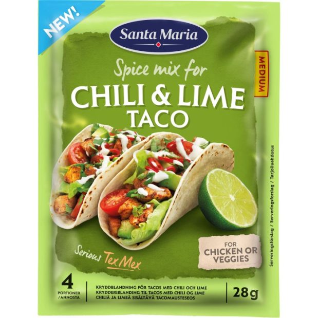 Taco spice mix chili & lime medium