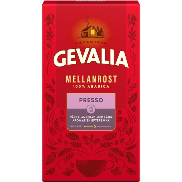 Gevalia Mellanrost Presso Presskaffe, 450 g